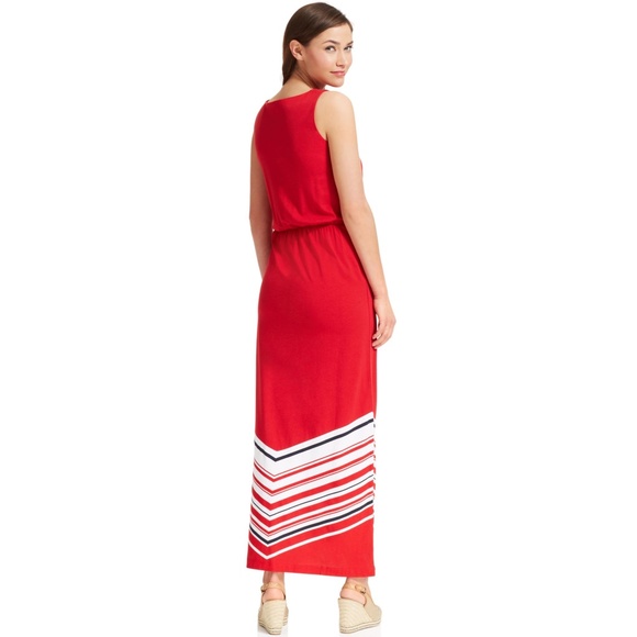 Tommy Hilfiger - Maxi Chevron Dress - Picture 2 of 6